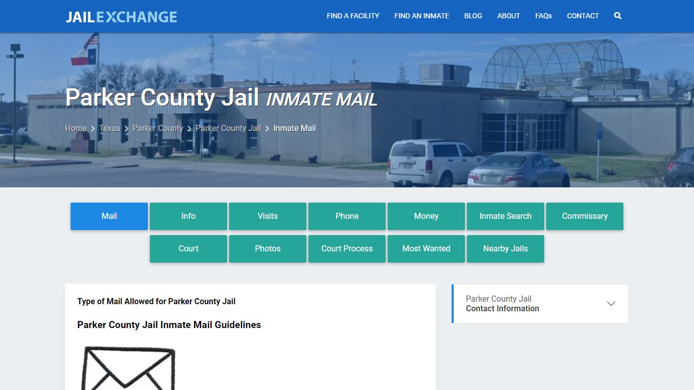 Inmate Mail - Parker County Jail, TX - Jail Exchange